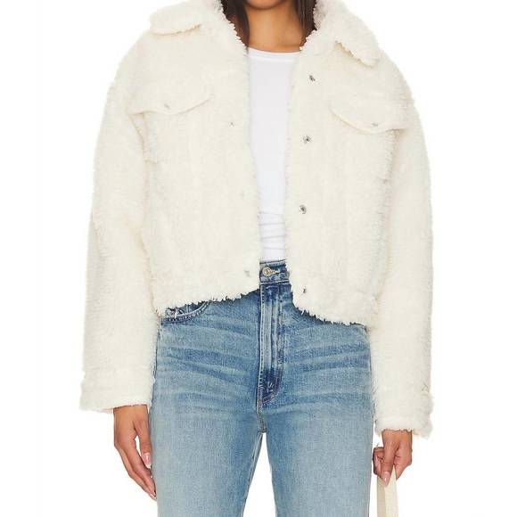 Coconut Milk Sherpa Jacket